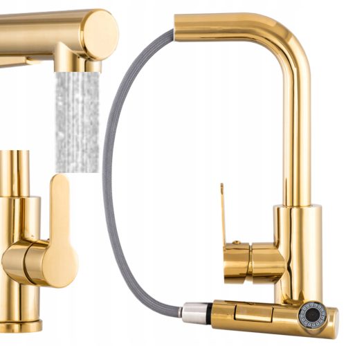 APKOMFORT VICA GOLD bodenstehender Küchenarmatur
