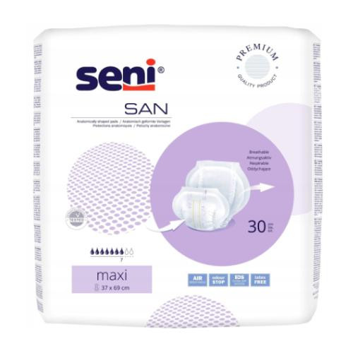  Anatomische Windeln 37x69cm Seni San Maxi 30 Stk