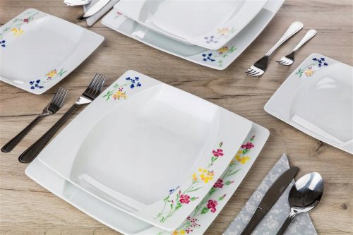 Abendessenservice Tafelservice Bankettblumen, 18-tlg.