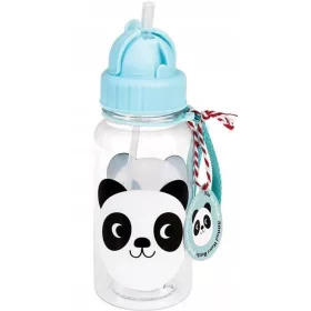  Rex London Wasserflasche mit Panda-Strohhalm
