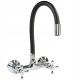 Maibang FLEX wandmontierter Küchenarmatur schwarz, silber