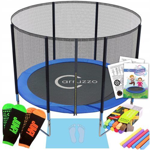 Trampoline - Carruzzo Trampolin mit Netz 252 cm FT 8 (244-252 cm)