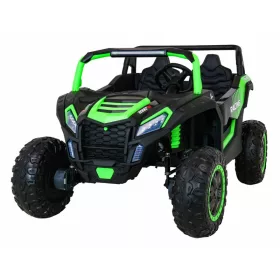    ATV-Rennbuggy für 2 Kinder Grün + Allradantrieb + Fernbedienung + Free Start + M