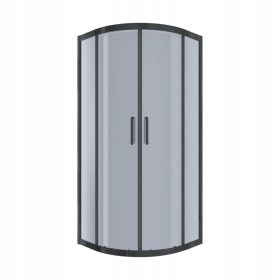 Durasan Vera Duschkabine, Doppelschiebetüren, 80 x 80 cm