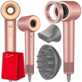    Leistungsstarker COSHARE EssenceRing SuperFlow1 PRO Haartrockner 1600 W Ionisierung