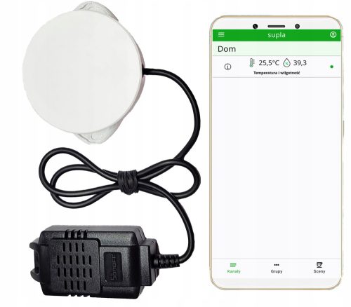 Sensoren für ein Smart Home NawiSilk Temperatur- und Feuchtigkeitssensor SUPLA TEMPERATUR- UND FEUCHTIGKEITSSENSOR WiFi-Verbindung, Betriebstemperatur unter 0°C