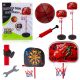 2-in-1-BASKETBALL-Spielset für Kinder, Dart, Ball, Pumpeneinstellung