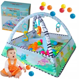    BILDUNGSMATTE FÜR BABYS, GROSSER, INTERAKTIVER, WEICHER SPIELBALL MIT BÄLLEN
