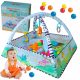  BILDUNGSMATTE FÜR BABYS, GROSSER, INTERAKTIVER, WEICHER SPIELBALL MIT BÄLLEN