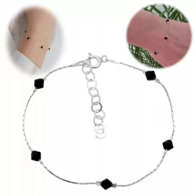  Silberarmband mit Zirkonen, 925er Silber