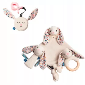    WHISBEAR-SET bestehend aus summendem Teddybär WHISBEAR-KANINCHEN-ANHÄNGER + ZUBEHÖR für einen Spaziergang