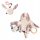  WHISBEAR-SET bestehend aus summendem Teddybär WHISBEAR-KANINCHEN-ANHÄNGER + ZUBEHÖR für einen Spaziergang