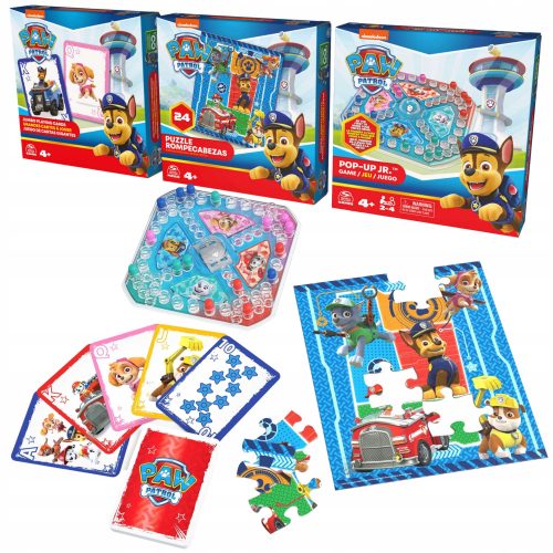  Spin Master Paw Patrol 3-in-1-Spielset Pop-up-Puzzle-Jumbo-Karten