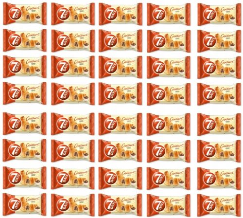 Karton mit 40 Stück 7DAYS Croissants mit Kakaofüllung, 60g