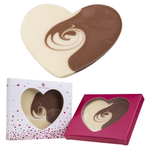 Milch-Weißes ChocoHerz in Herzmotiv-Verpackung – Das ideale Geschenk für jeden Anlass