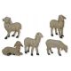  Schafgruppe bis 2,5cm hoch, 5 Stück für Figuren 5-6cm