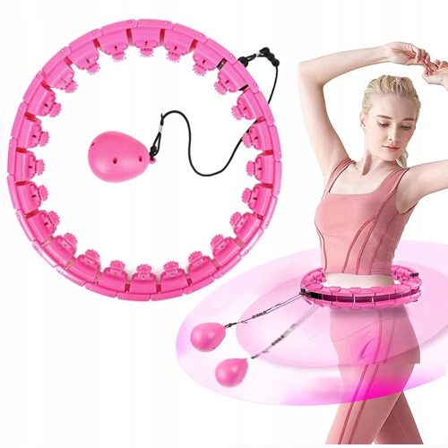  Hula-Hoop-Reifen mit Noppen, 50 cm, rosa und lila