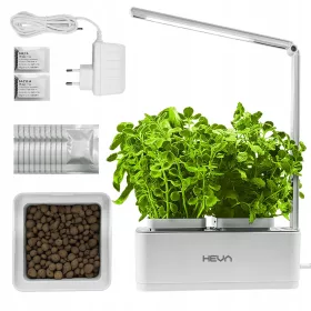  HEVA-Blumentopf 26,5 cm x 11,5 x 38 cm, weißer Kunststoff