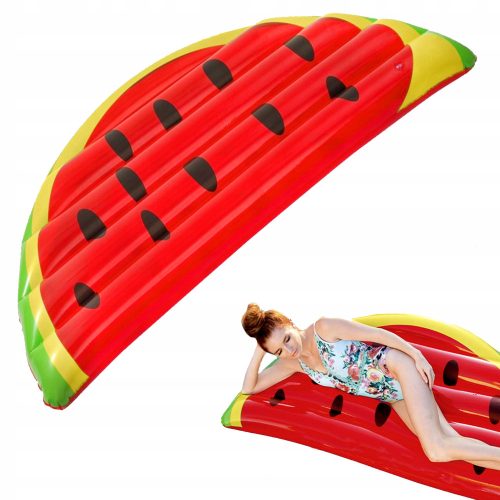 GROSSE AUFBLASBARE STRAND-WASSERMELONENMATRATZE ZUM SCHWIMMEN
