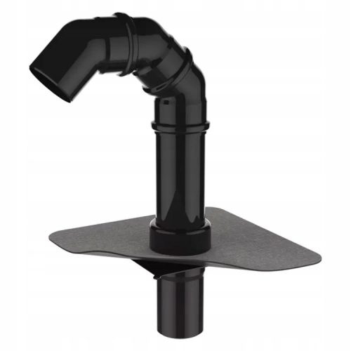 Topwet Fallrohr 125 mm schwarz