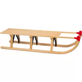  Robuster Zwei-Personen-Holzschlitten NIJDAM 180 kg / 110 cm