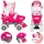  Nijdam Feather Drops verstellbare Rollschuhe, rosa, Größen 25-28