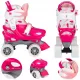  Nijdam Feather Drops verstellbare Rollschuhe, rosa, Größen 25-28