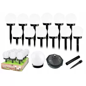  LaCarte Solarlampe, weiß, 33 cm, 12 Stk.