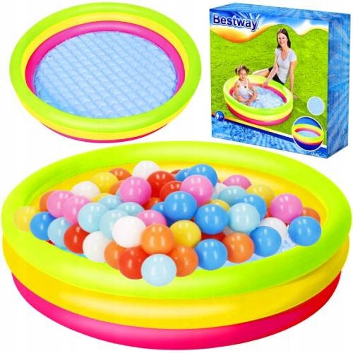 Runder aufblasbarer Pool 102,1 x 102,2 cm