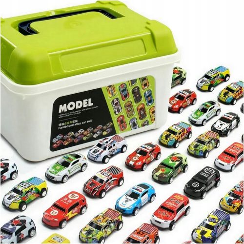  GROSSER SATZ AUTOS MIT METALLFEDER im Koffer. Autos mit Antrieb