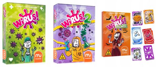  Muduko-Virus-Set mit 3 Spielen, Virus-Evolution, Halloween-Virus