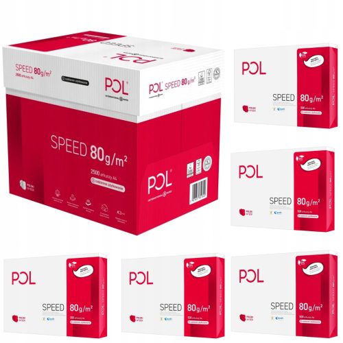  PolSpeed-Büropapier, A4-Format, 80 g, 2500 Blatt
