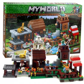    Minecraft BLOCKS FARM VILLAGE 778 Teile mit bis zu 7 FIGUREN