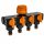  Bradas ECO-PWB3033 BLACK LINE 4-Wege-Verteiler mit Ventilen