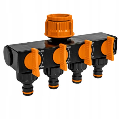  Bradas ECO-PWB3033 BLACK LINE 4-Wege-Verteiler mit Ventilen