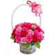 SCHÖNER großer Blumenstraußkorb mit Seifenrosen, 50 Stück Seifenblumen als GESCHENK