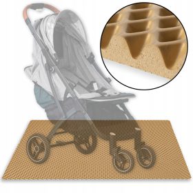  EVA-Matte, Schutzpolster für Kinderwagen 100x70 – BEIGE