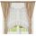 VORHANG-SET MIT VOIL-VORHANG UND GUIPURE-BESTICKTER MARKISE 400x160cm