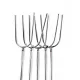  Gabeln 100 % ALLES EDELSTAHL Stöcke für Lagerfeuer zum Grillen von Würstchen 5 Stück - 120 cm