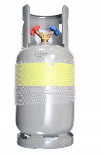 Faktor-Rückgewinnungsflasche, 2 Ventile, grau 12,5 l