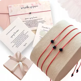    Schützendes Glücksarmband, rote Schnur, SCHWARZER TURMALIN Dayanka