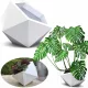  Decorya Blumentopf 56 cm x 56 x 53 cm Durchmesser 56 cm Kunststoff weiß