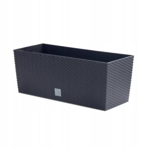  Kotarbau Blumentopf 80 cm x 33 x 32 cm, anthrazitfarbener Kunststoff