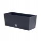  Kotarbau Blumentopf 80 cm x 33 x 32 cm, anthrazitfarbener Kunststoff