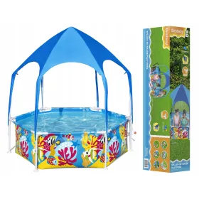   Shumee Bestway Aufstellpool für Kinder mit UV-Schutz Steel Pro 183 x 51 cm