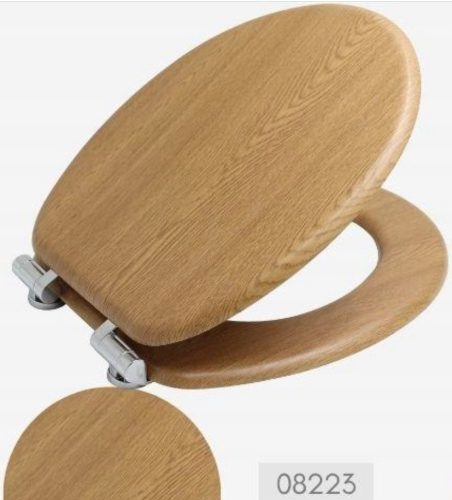 Bisk MDF-Toilettensitz, natürliches MDF