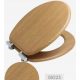 Bisk MDF-Toilettensitz, natürliches MDF
