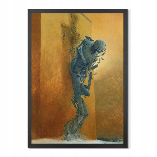 Prints ohne & mit Rahmen. Zdzisław Beksiński, Poster XY5, Rahmen, Rahmen, 70 × 50 cm