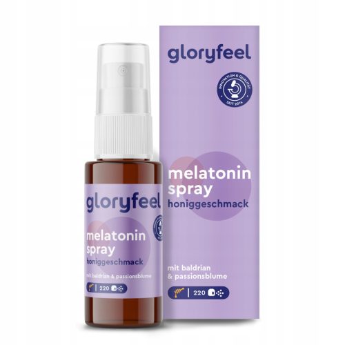 Gloryfeel Melatonin Spray für eine verbesserte Nachtruhe - 30ml Flasche, Vegan
