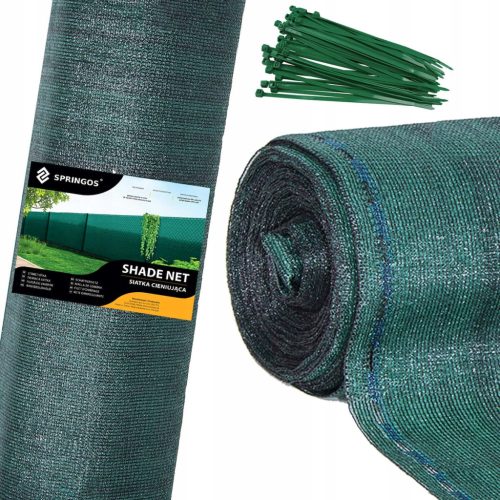 SN0039 GRÜNES SCHATTENNETZ 185 GSM 1,5 X 10 M 50 BÄNDER